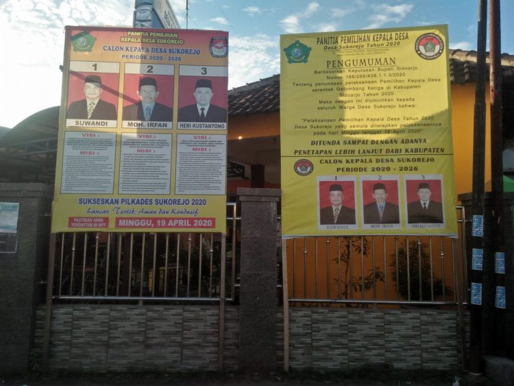 Jadwal pemilihan kepala desa (Pilkades) serentak di Sidoarjo ditetapkan digelar pada 20 September 2020/Foto: Dimas.