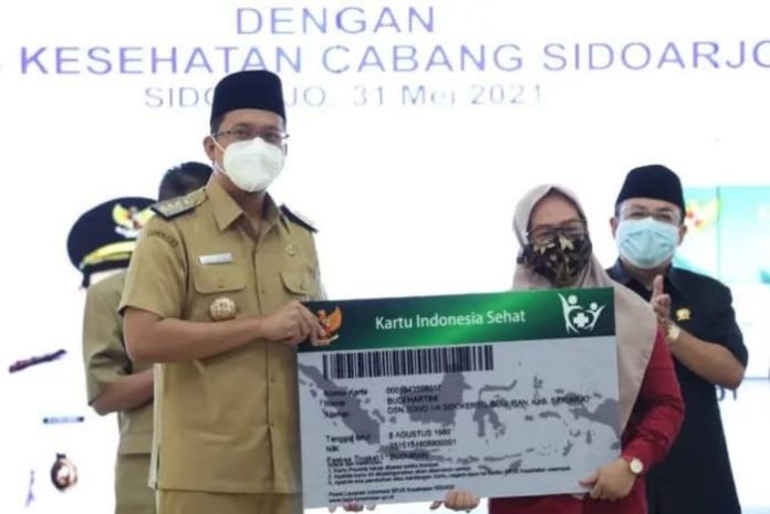 Launching program BPJS Kesehatan Gratis atau UHC oleh Pemkab Sidoarjo pada Mei 2021 /Foto: Kominfo Sidoarjo