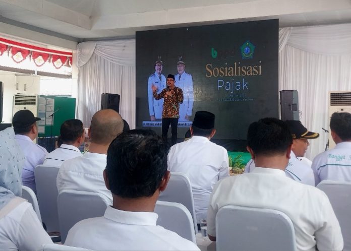 Bupati Sidoarjo Ahmad Muhdlor saat Sosialisasi pajak /Foto: Ipung Syaiful