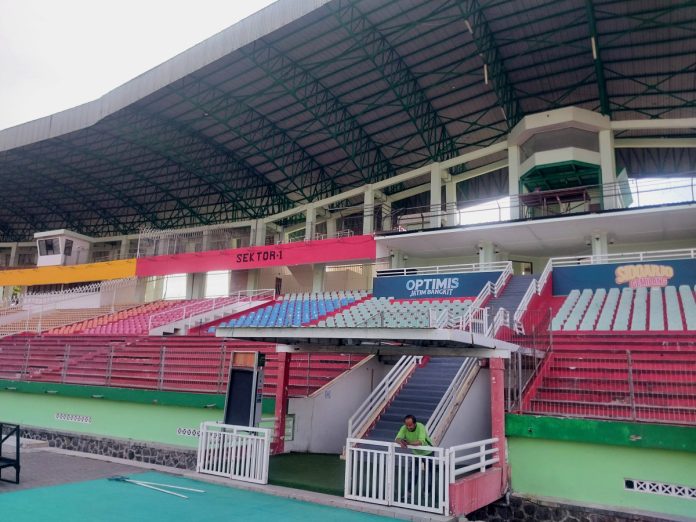 Bangunan Stadion Gelora Delta Sidoarjo dibagian tribun VIP /Foto: Ipung Syaiful