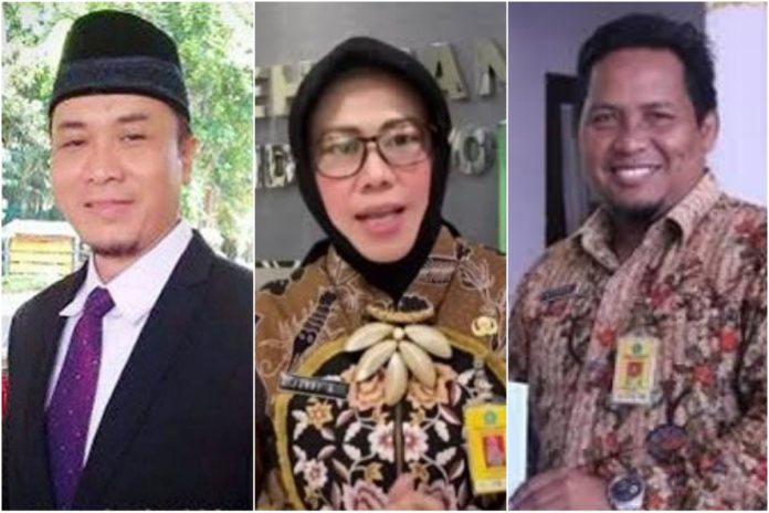 3 kandidat calon Sekda Sidoarjo yang dinyatakan lolos penilaian kompetensi seleksi terbuka jabatan tersebut/Foto: Kolase Ipung Syaiful