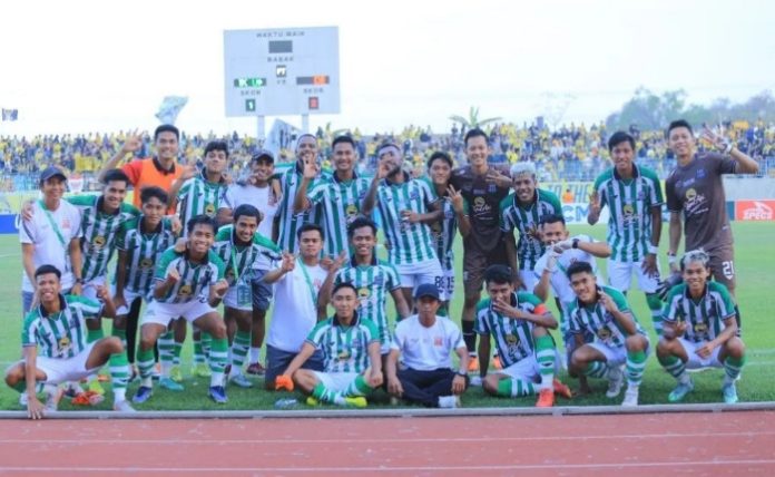 Pemain Deltras FC Sidoarjo saat merayakan kemenangan atas Gresik United pada beberapa waktu lalu / Foto: dok.Deltras