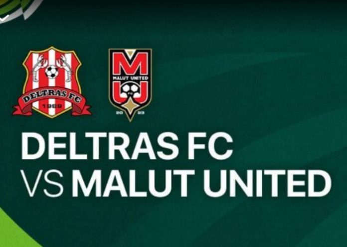 Pertandingan Deltras FC vs Malut United di Liga 2 /Foto: Tangkapan layar Vidiocom