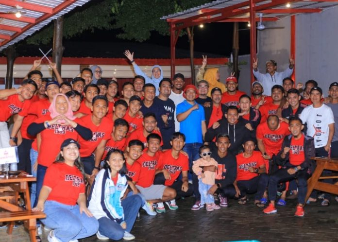 FOTO: Perpisahan Skuad Deltras FC Sidoarjo usai gagal Lolos melaju ke babak semifinal liga 2 2023/2024 /Foto: Istimewa