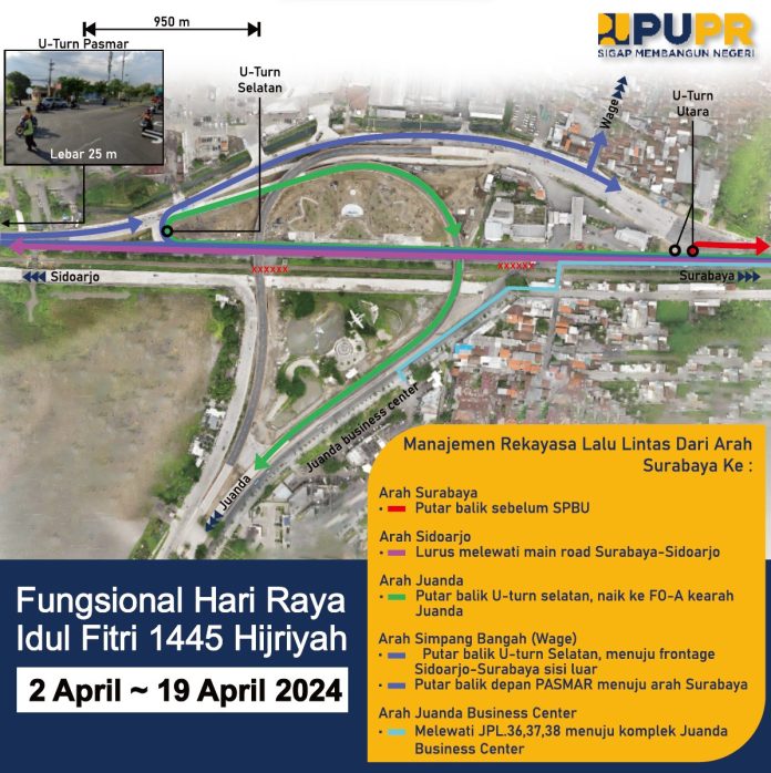 Manajemen rekayasa lalu lintas Flyover Djuanda / Foto: istimewa