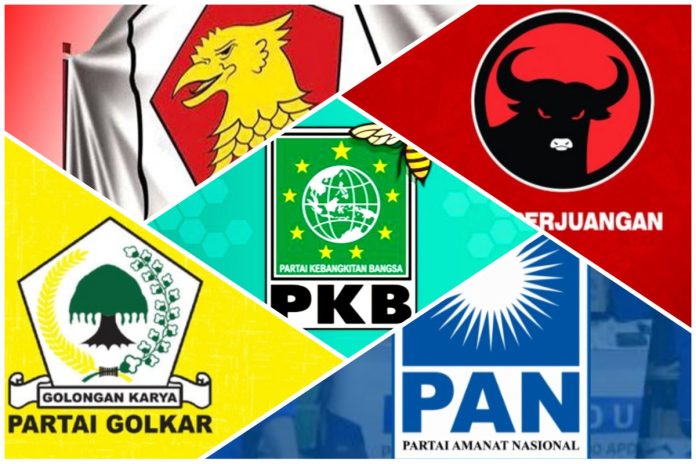 Ilustrasi parpol pengusung calon bupati dan wakil bupati di Pilkada Sidoarjo/Foto; Ipung Syaiful