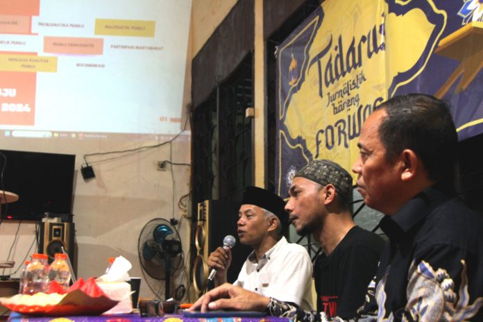 Acara tadarus jurnalistik Meneropong tokoh dan kandidat kuat di Pilkada Sidoarjo 2024 /Foto: istimewa