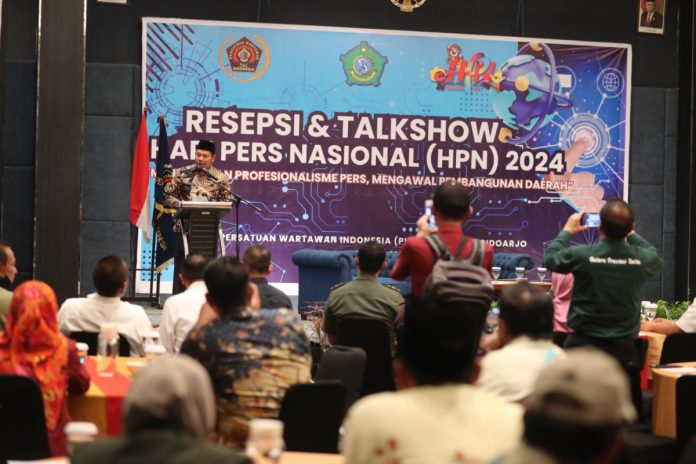 Resepsi dan Talk show dalam rangka Hari Pers Nasional (HPN) 2024 yang diadakan PWI Sidoarjo/Foto: Ipung Syaiful