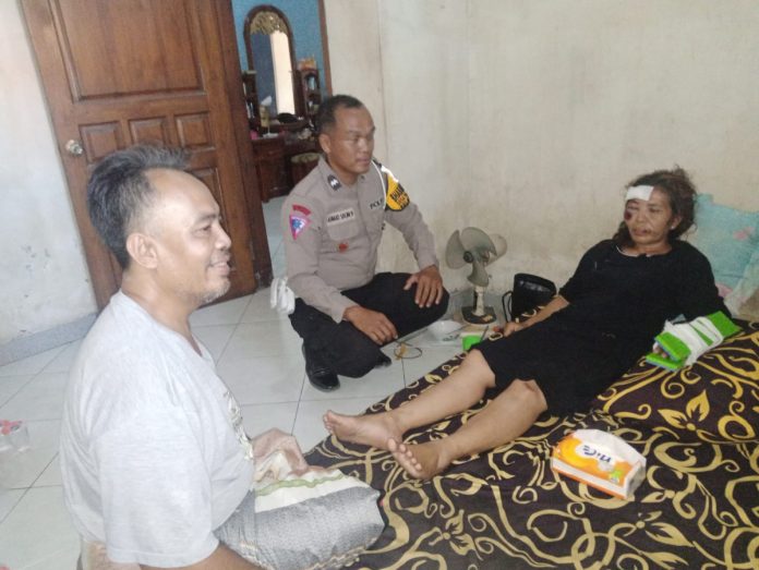 Kondisi korban seusai kecelakaan / Foto : istimewa.
