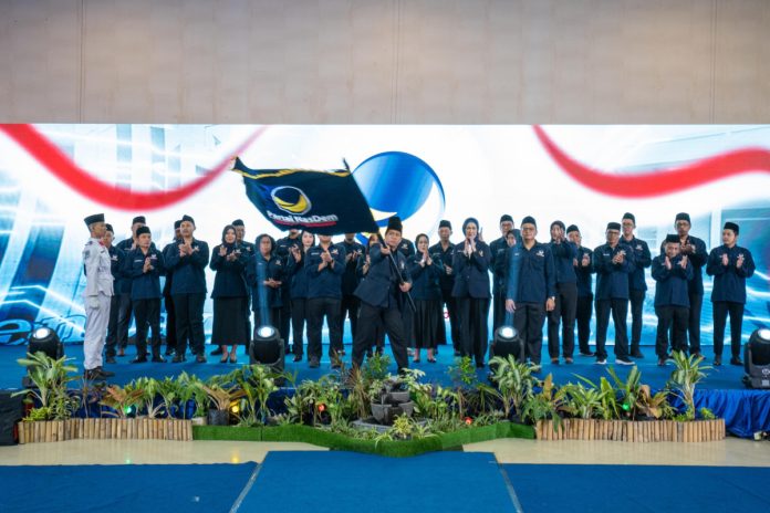 Proses pelantikan DPD Partai NasDem Sidoarjo di Sun Hotel/Foto: Ipung Syaiful
