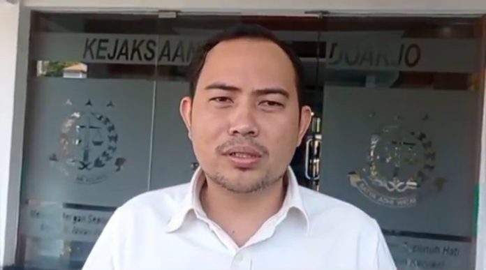 Kepala Seksi Tindak Pidana Khusus (Kasi Pidsus) Kejaksaan Negeri (Kejari) Sidoarjo, Jhon Franky Ariandi / Foto : istimewa.