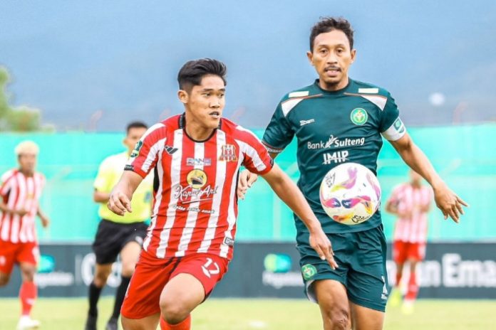 Deltras FC Sidoarjo saat menghadapi Persipal Palu di Liga 2/Foto: Dok. Deltras FC