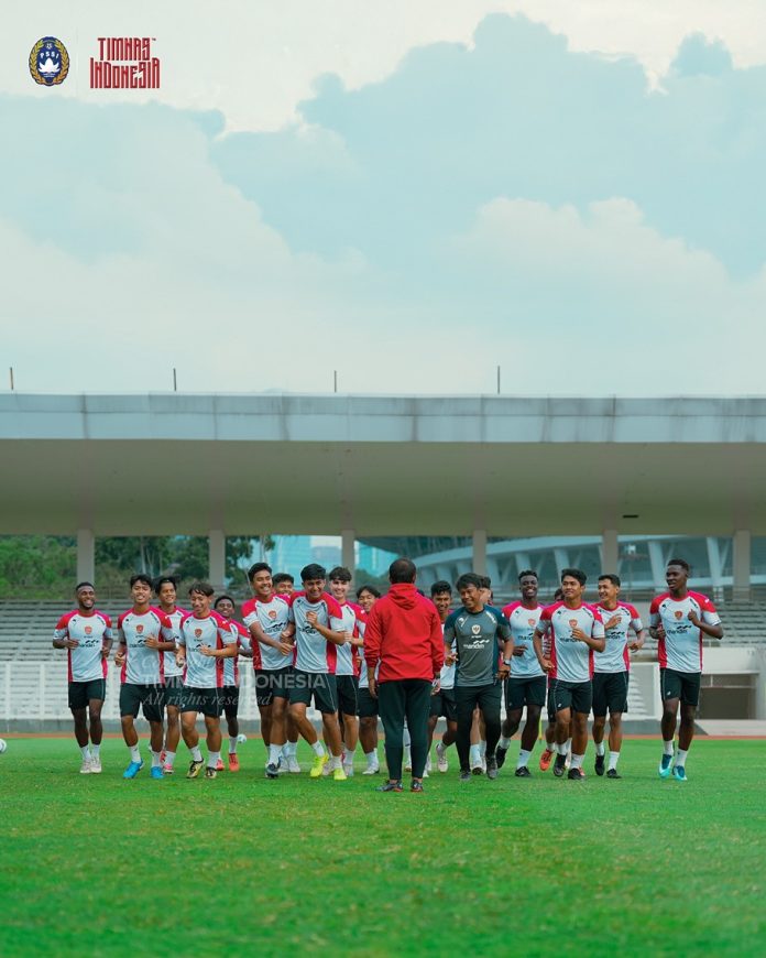 Timnas Indonesia saat berlatih/foto: by Instagram @timnasindonesia