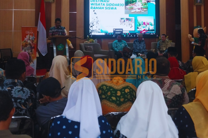 Sosialisasi Destinasi wisata ramah siswa di Kantor Disporapar Sidoarjo yang diikuti seluruh perwakilan sekolah di Kota Delta/Foto: Ipung Syaiful