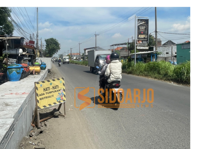 Ruas Jalan Gedangan-Betro yang bakal di betonisasi/Foto: Ipung Syaiful