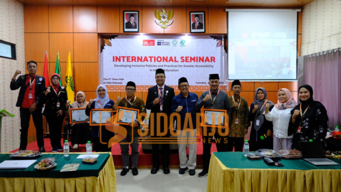 Kolaborasi Unusida dan UNU Yogyakarta bersama UWE Bristol Inggris saat menggelar seminar Internasional/Foto: Ipung Syaiful