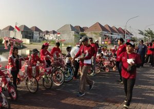 Acara berlangsung meriah dengan menghadirkan berbagai kegiatan seperti senam bersama, jalan sehat, aneka lomba, serta bazar UMKM dari warga perumahan/Foto: istimewa