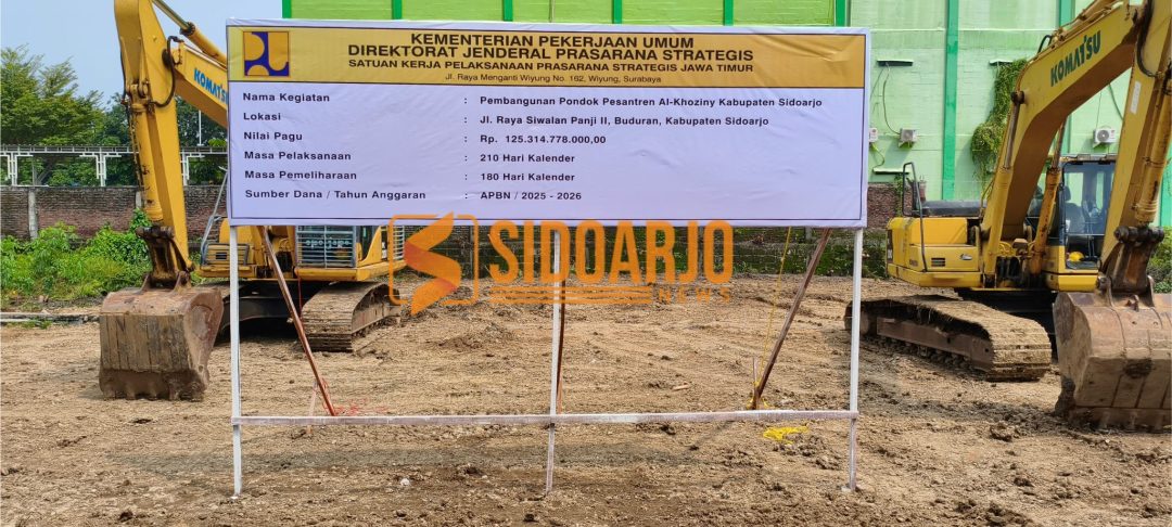 Relokasi Ponpes Al Khoziny dilakukan ke lahan baru di Jalan Siwalanpanji II, Desa Siwalanpanji, Kecamatan Buduran, dengan luas sekitar 3.700 meter persegi / Foto: Yard