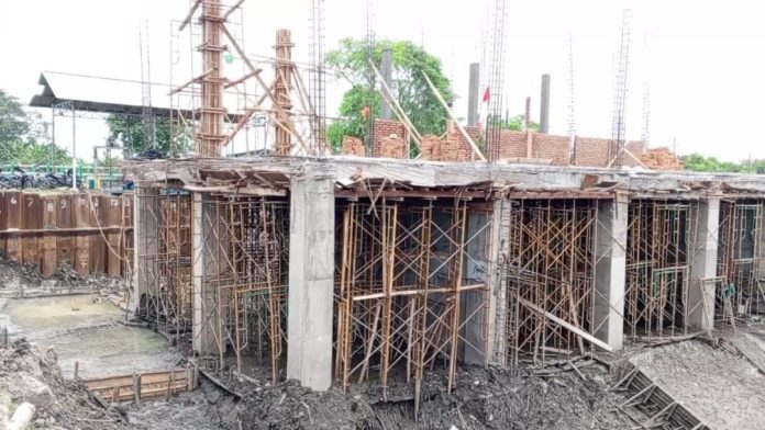 Progres pembangunan rumah pompa kedungpeluk / Foto: istimewa