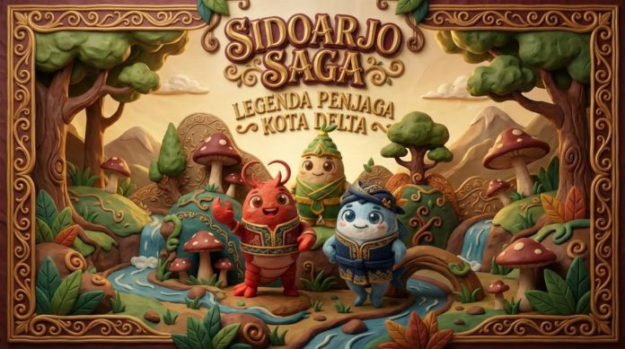 Sebuah inisiatif kreatif bertajuk “Sidoarjo Saga – Legenda Penjaga Kota Delta” resmi diperkenalkan sebagai proyek pengembangan Intellectual property (IP) karya pemuda kreatif Sidoarjo: Ahadin Syarifudin Fahmi Adimara, SKM, M.KKK / Foto: istimewa