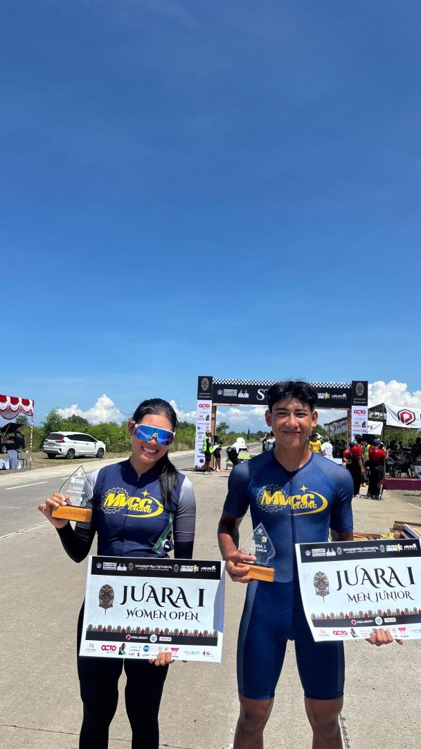 Atlet Junior Man ISSI Sidoarjo, Vinsya Aditya Ramadhana, sukses menjadi yang terbaik pada nomor Criterium dalam perlombaan yang digelar di Klungkung, Bali / Foto: istimewa
