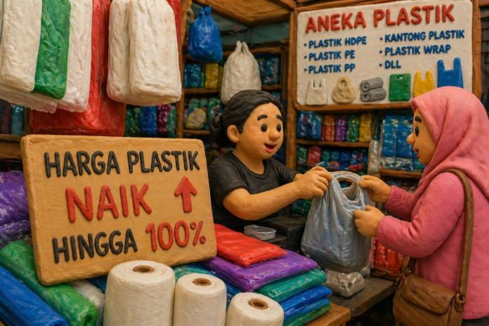 Ilustrasi pedagang di pasar / Foto: AI