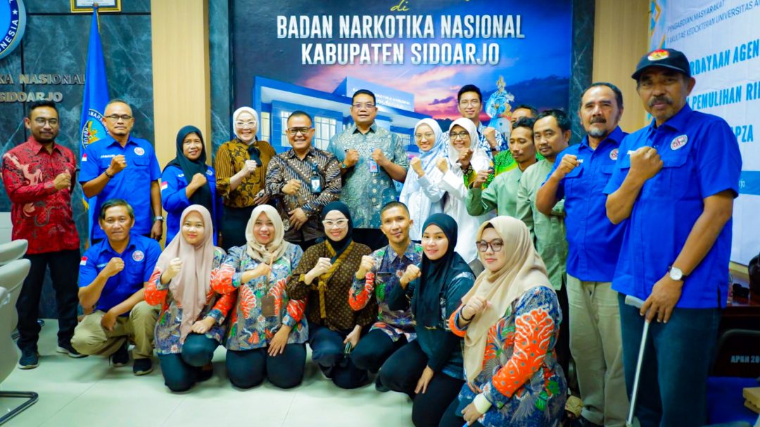 Pemberdayaan Agen Pemulihan FK UNAIR Perkuat Pendampingan Adiksi di Sidoarjo